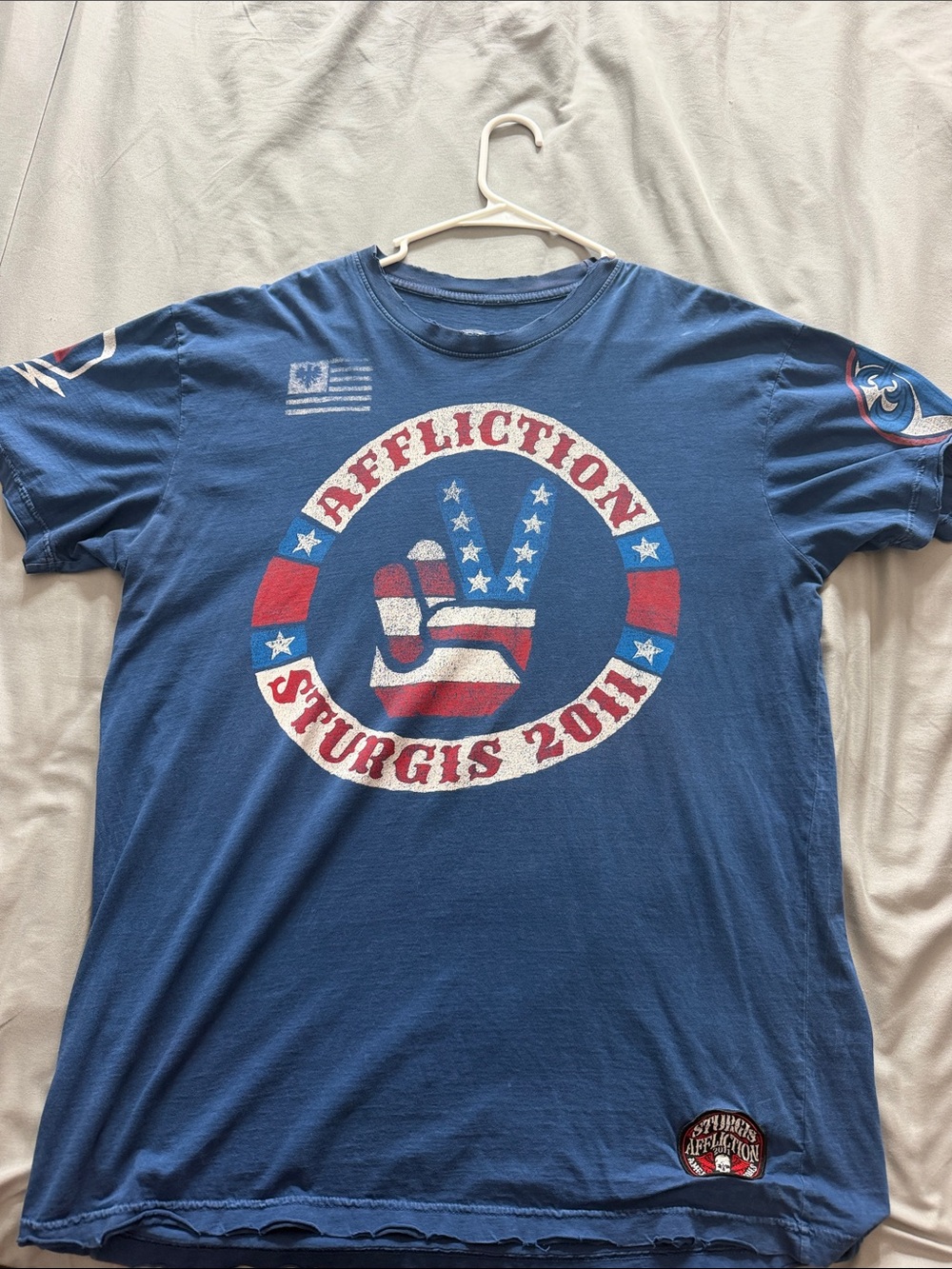 Affliction Blue Sturgis 2011 Graphic Tee